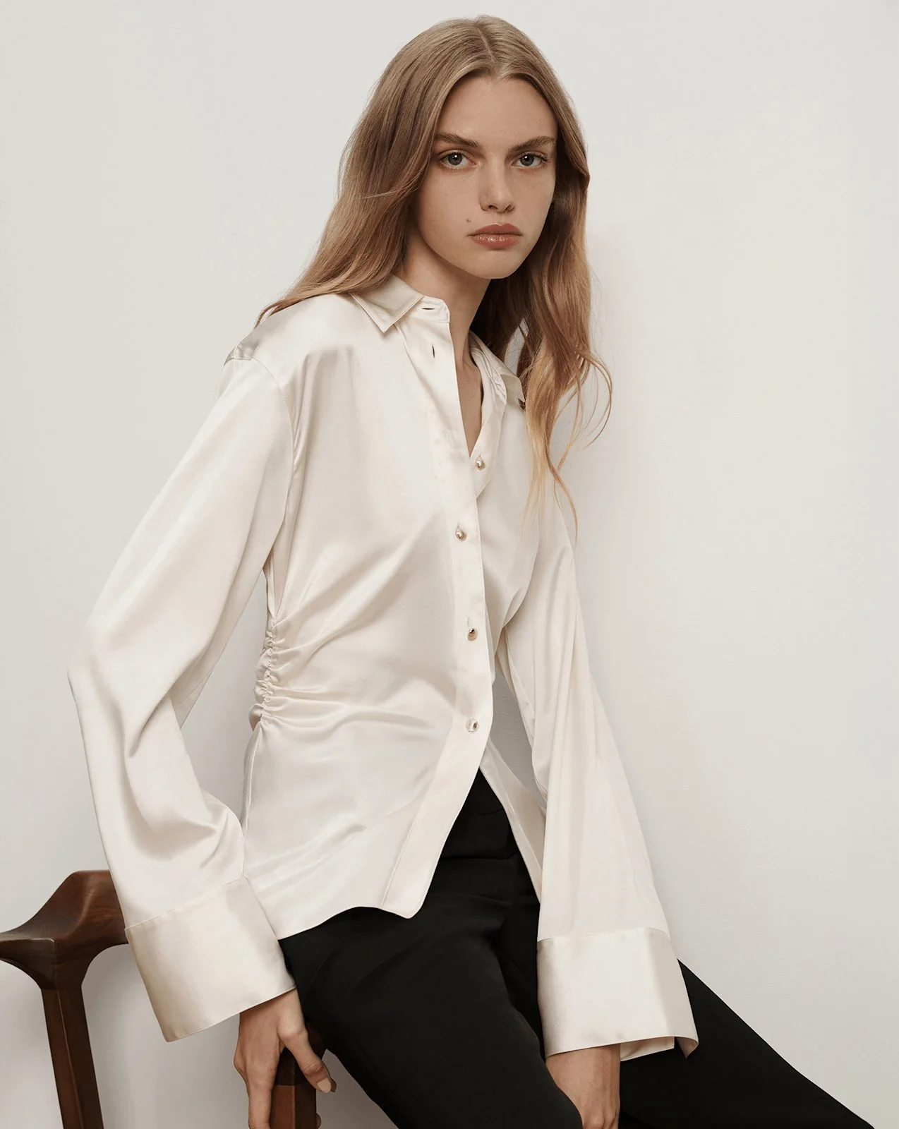Shiona Stretch-Silk Blouse