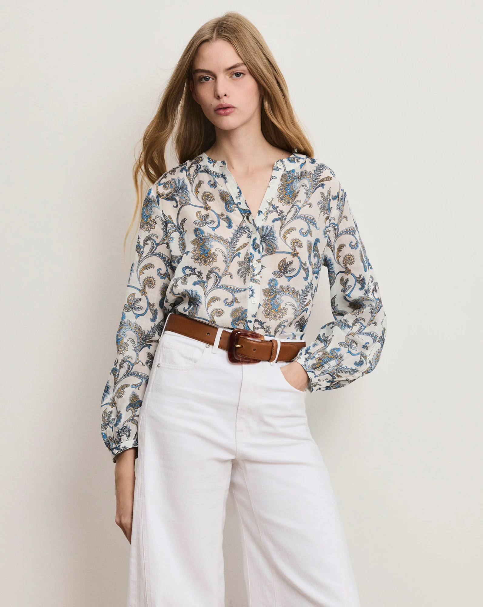 Soleil Paisley Blouse