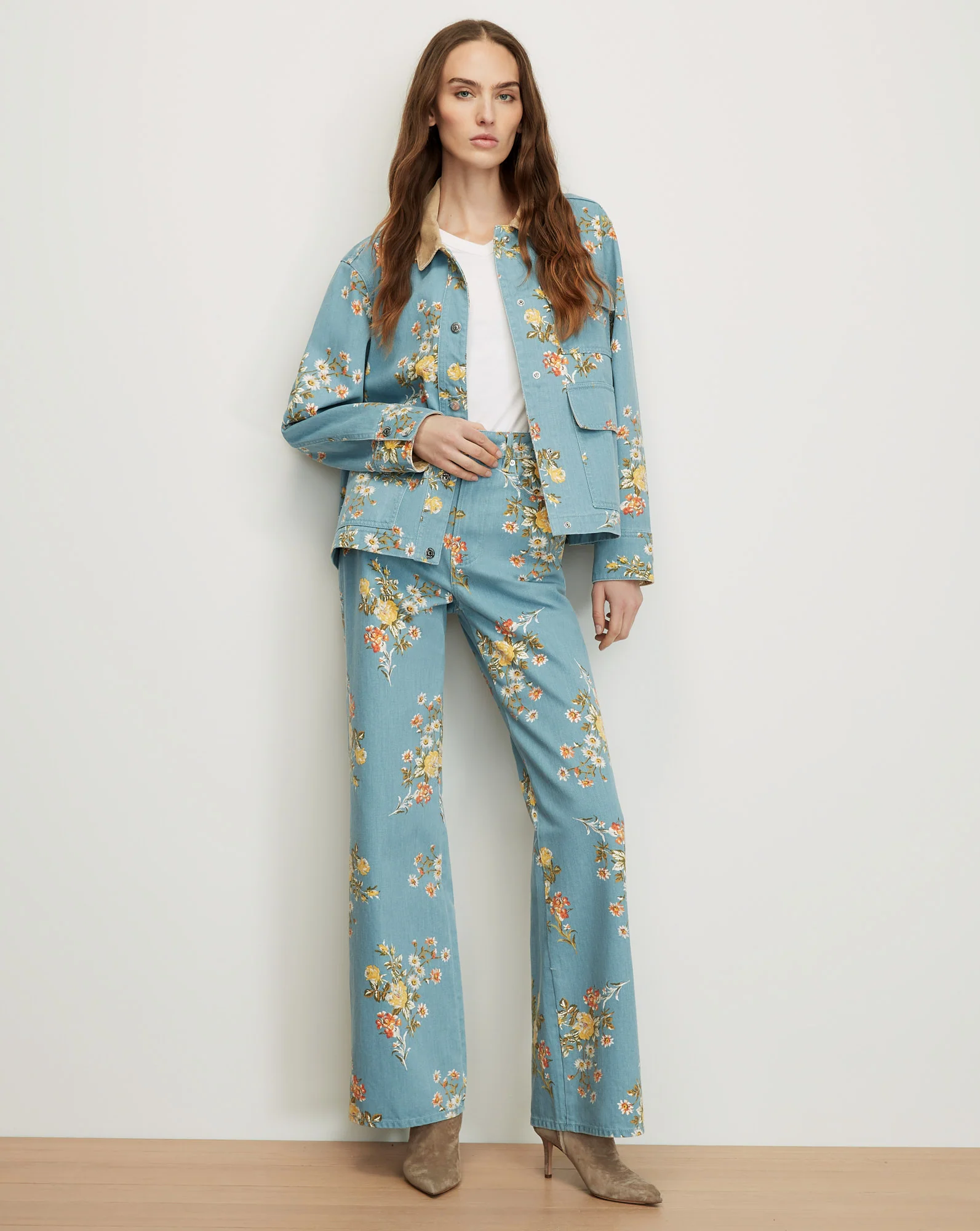 Taylor Floral Wide-Leg Jean
