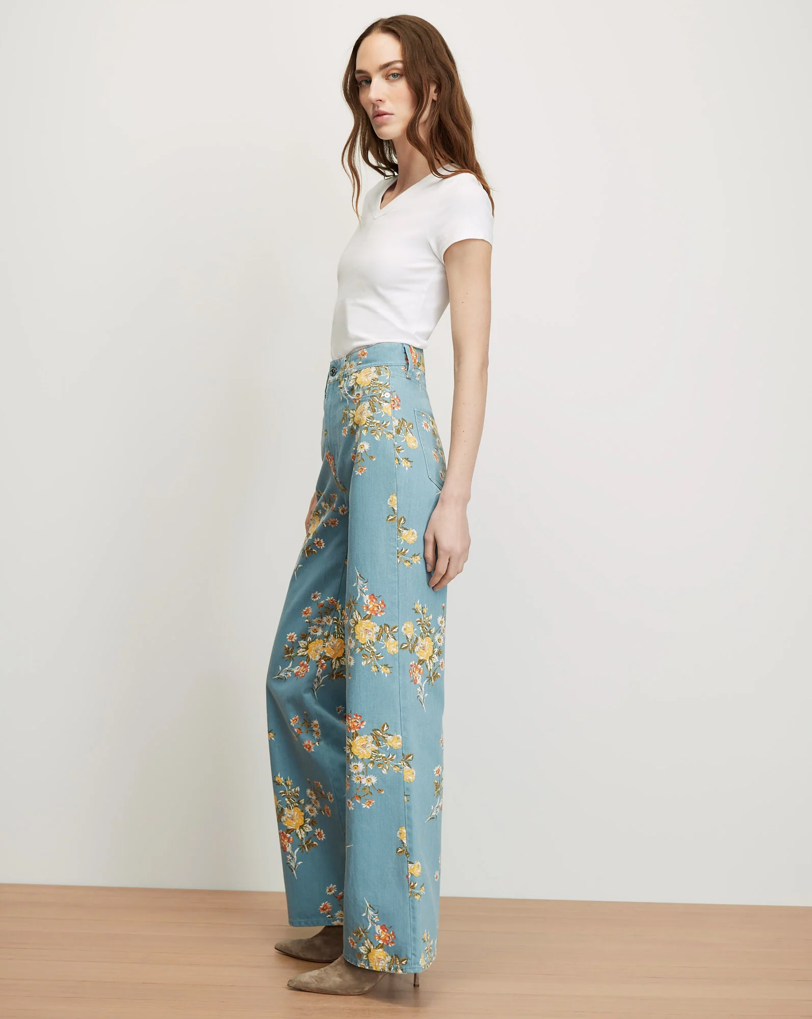 Taylor Floral Wide-Leg Jean - Image 3