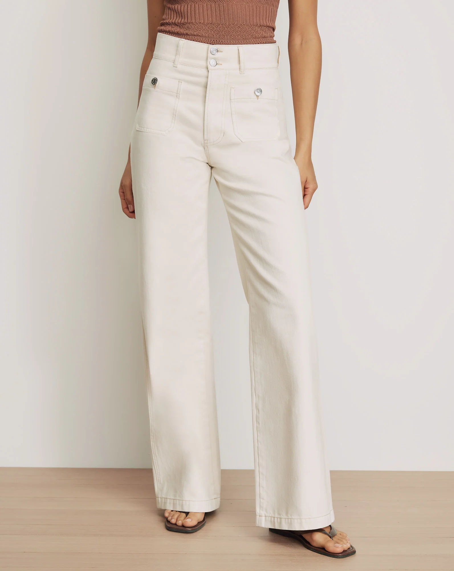Taylor Patch-Pocket Wide-Leg Jean - Image 2