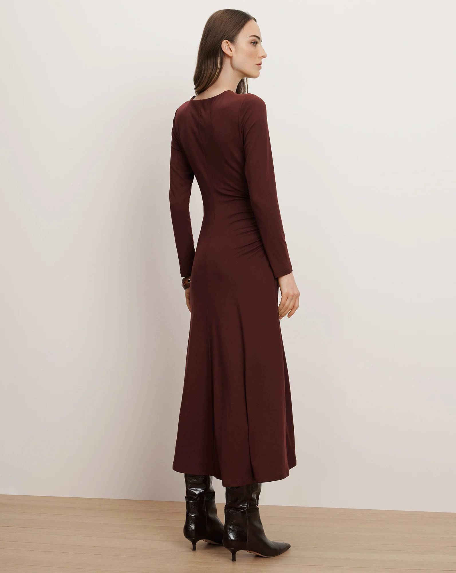 Theodora Ruched Midi Dress - Image 4