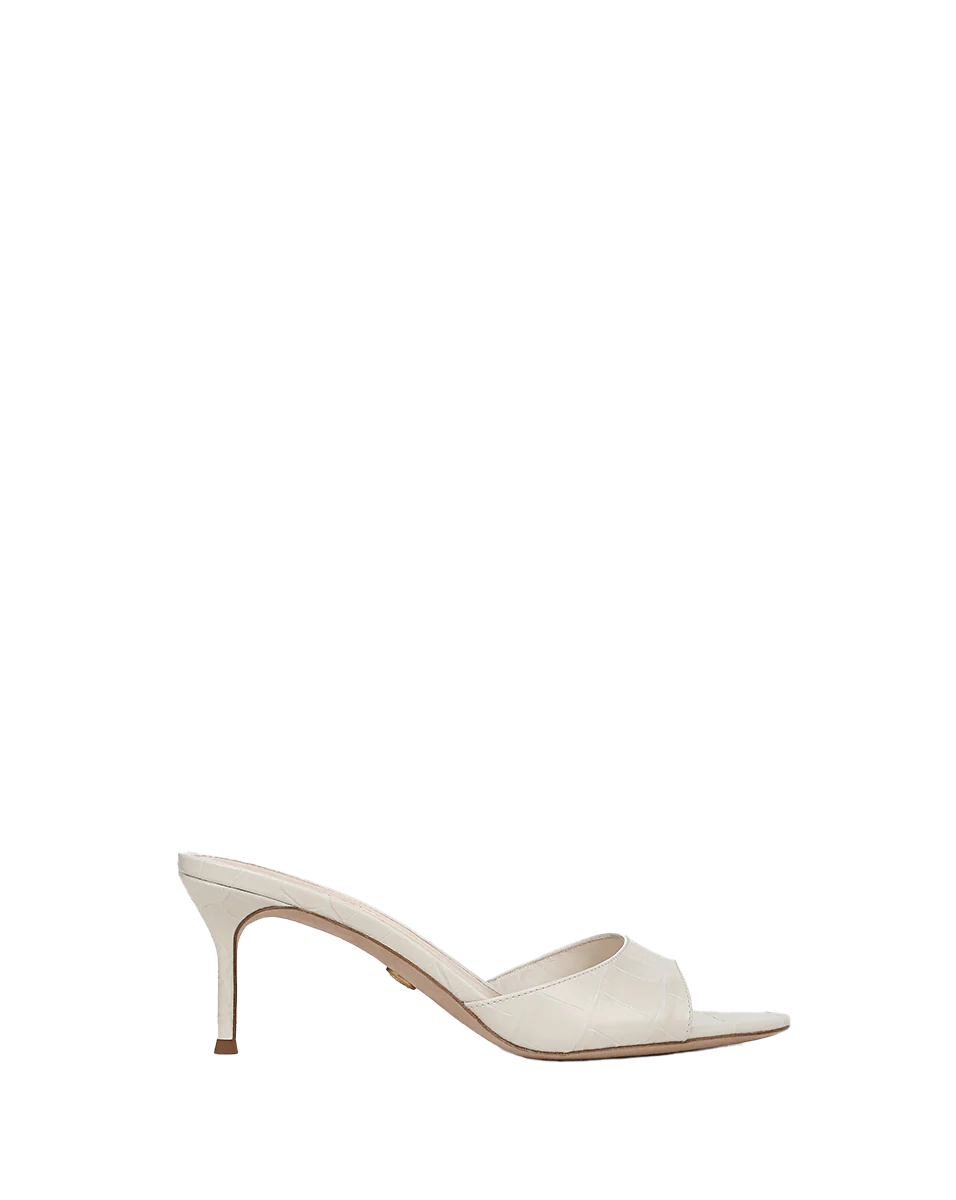 Tia Croc-Embossed Sandal - Image 8