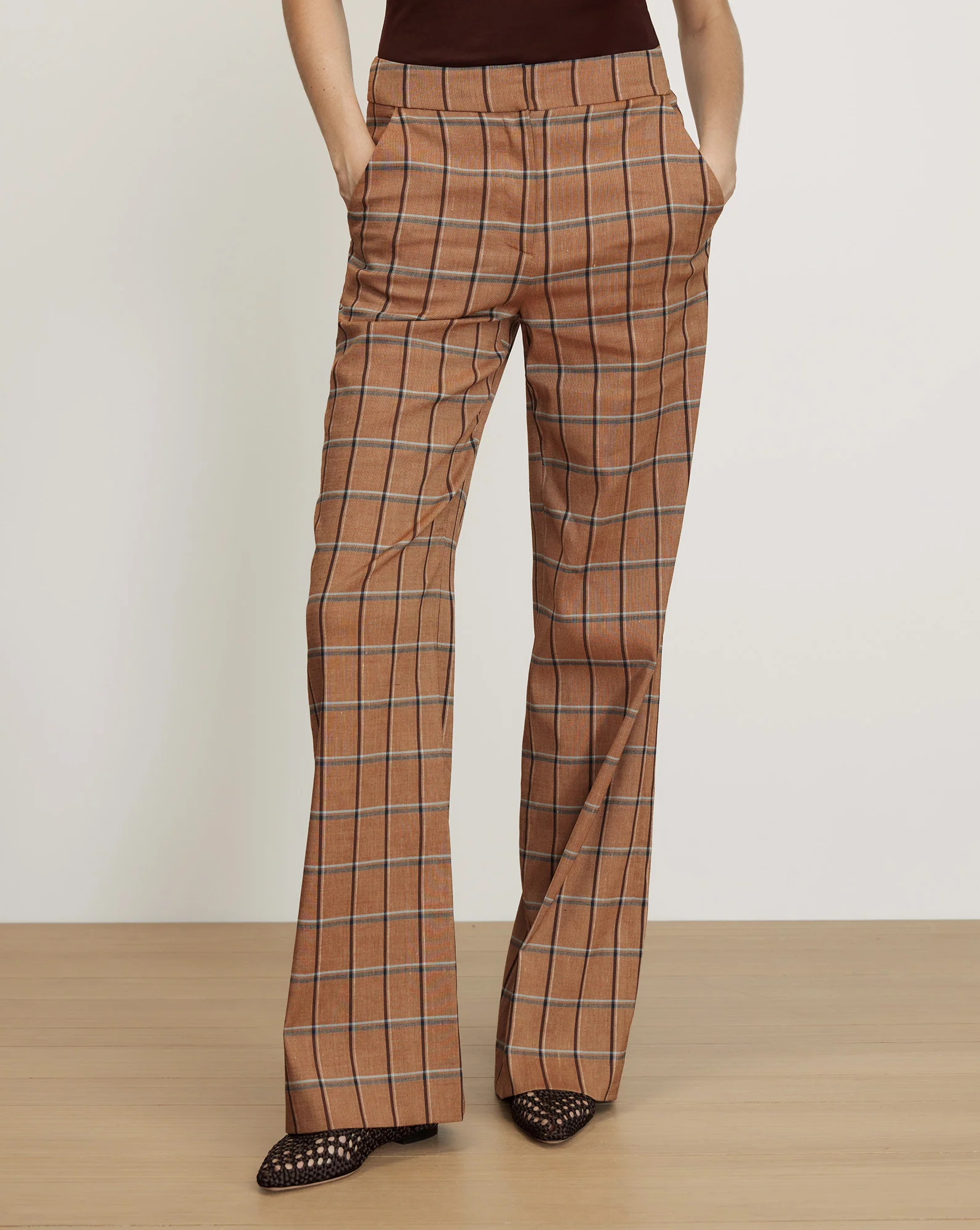 Tonelli Plaid Wide-Leg Pant - Image 2