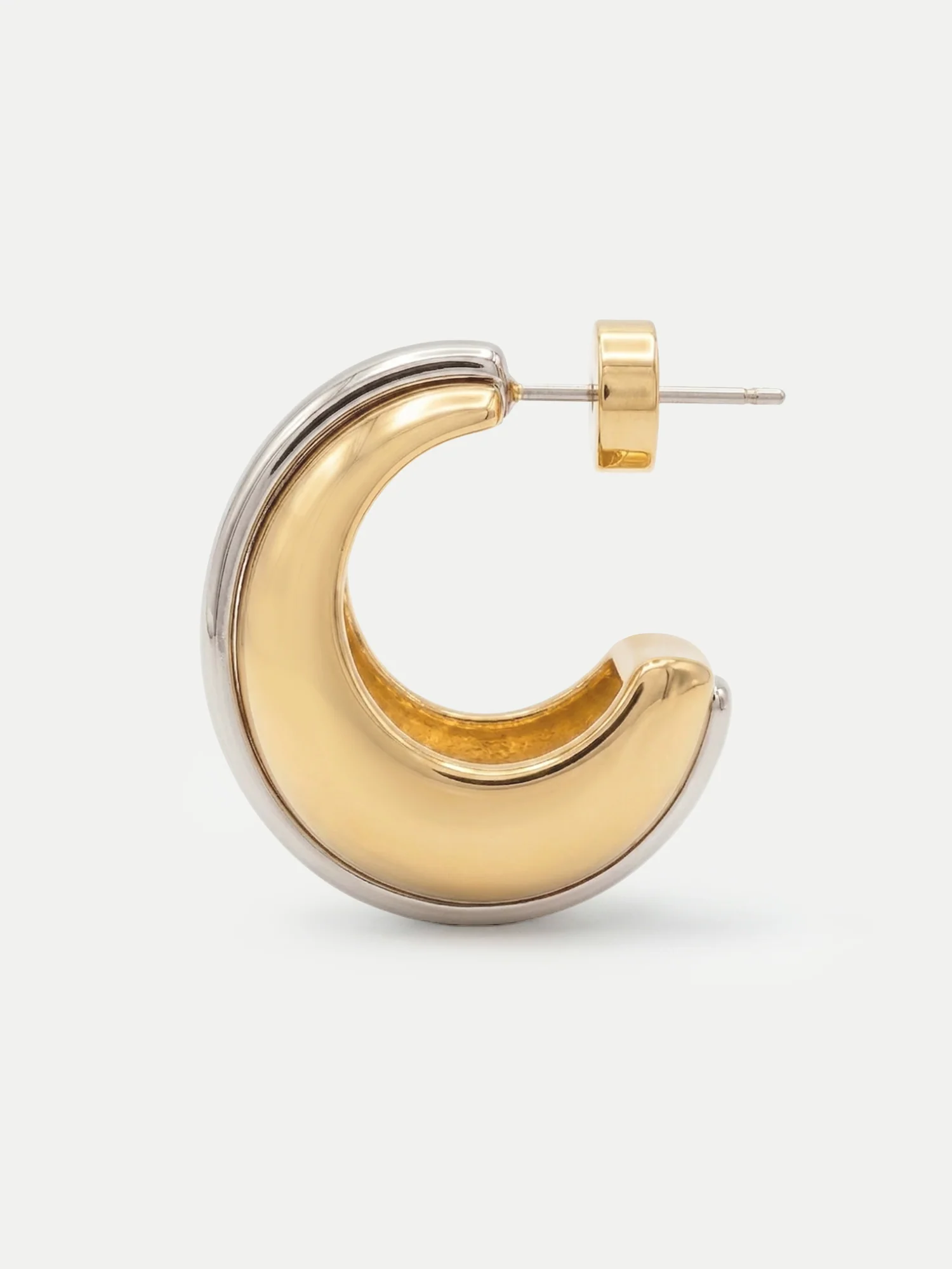 Two-Tone Hoop Earring - Image 4
