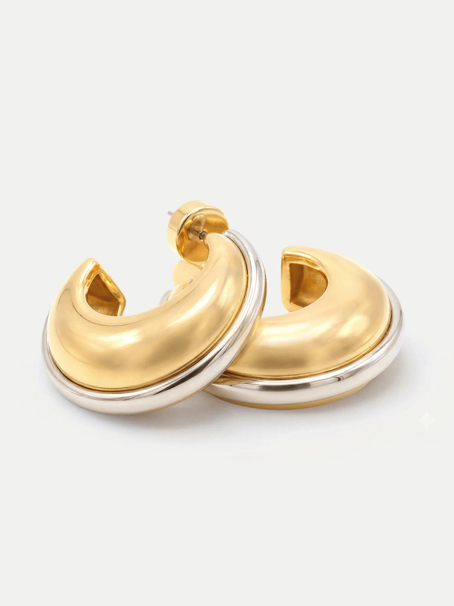 Two-Tone Hoop Earring - Image 5