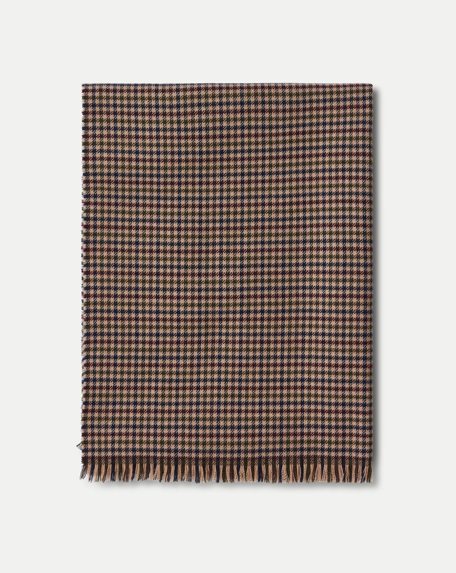 Houndstooth Wool Scarf - Image 3