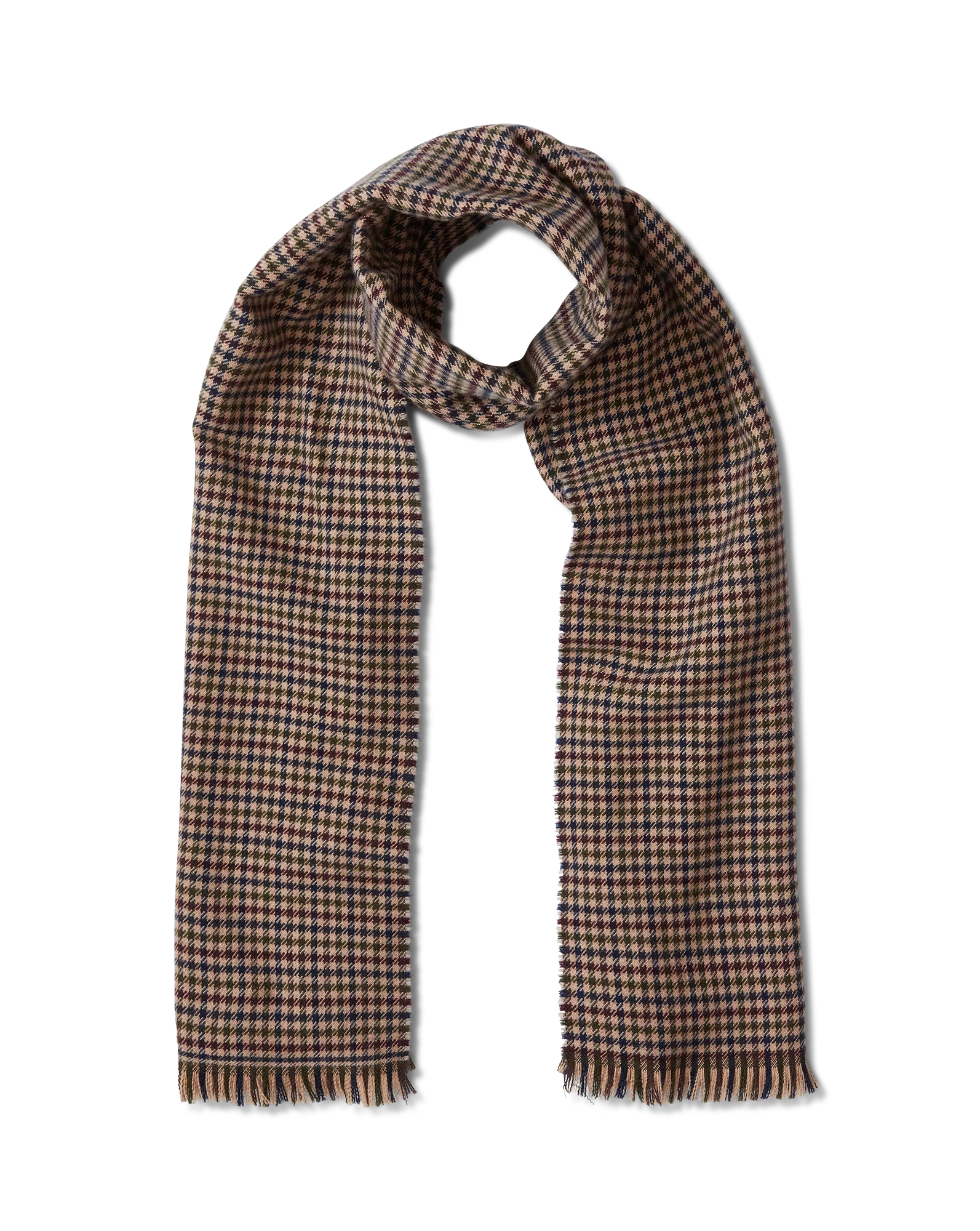 Houndstooth Wool Scarf - Image 7